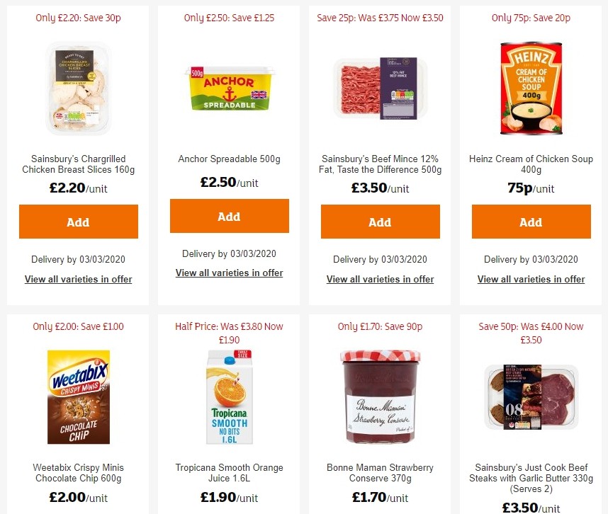 Sainsbury's Offers from 28 February