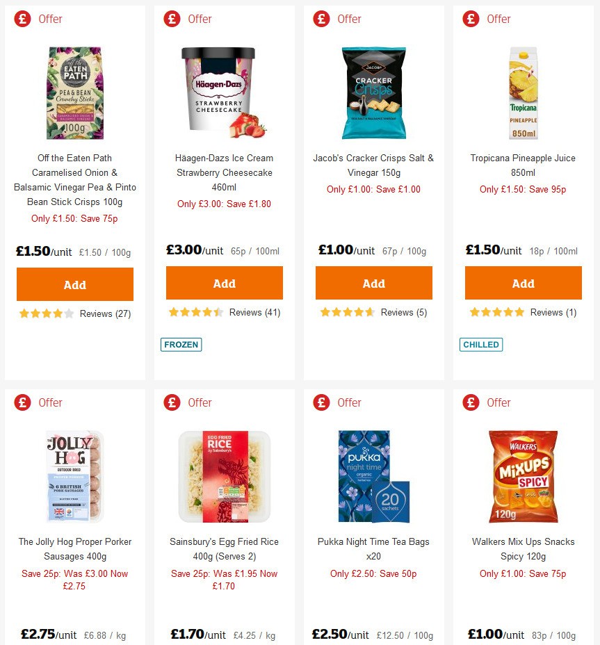 Sainsbury's Offers from 13 March