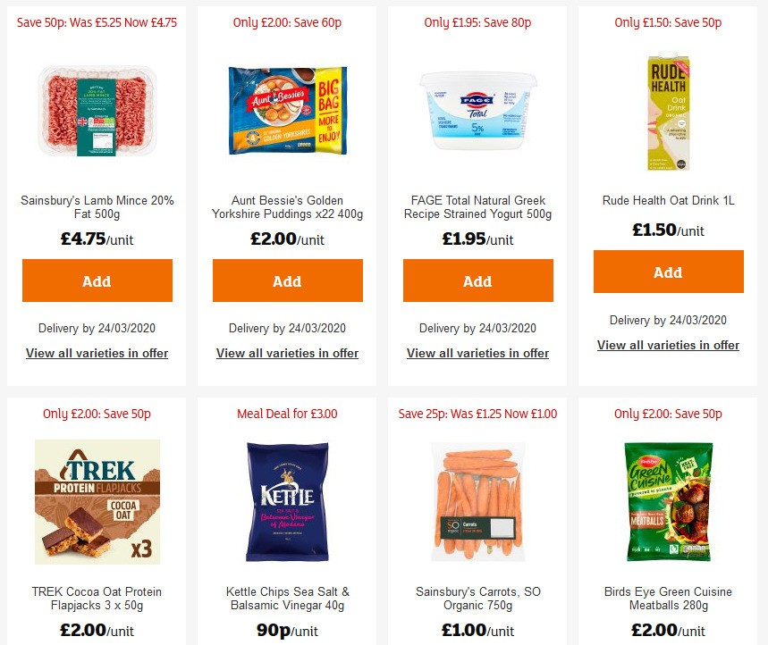 Sainsbury's Offers from 13 March