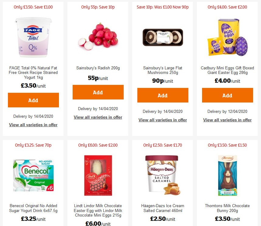 Sainsbury's Offers from 27 March