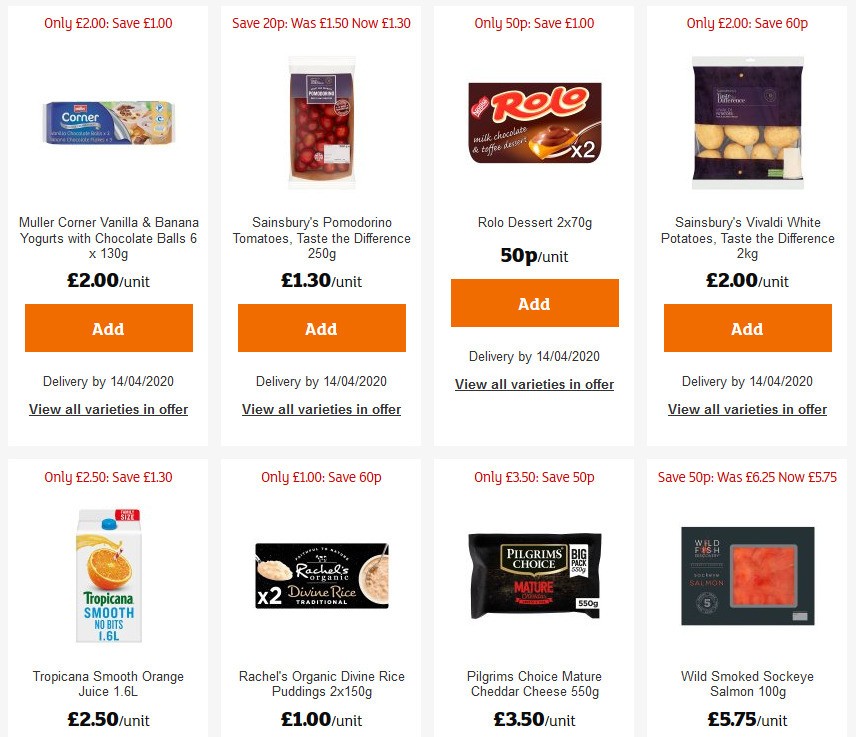 Sainsbury's Offers from 3 April