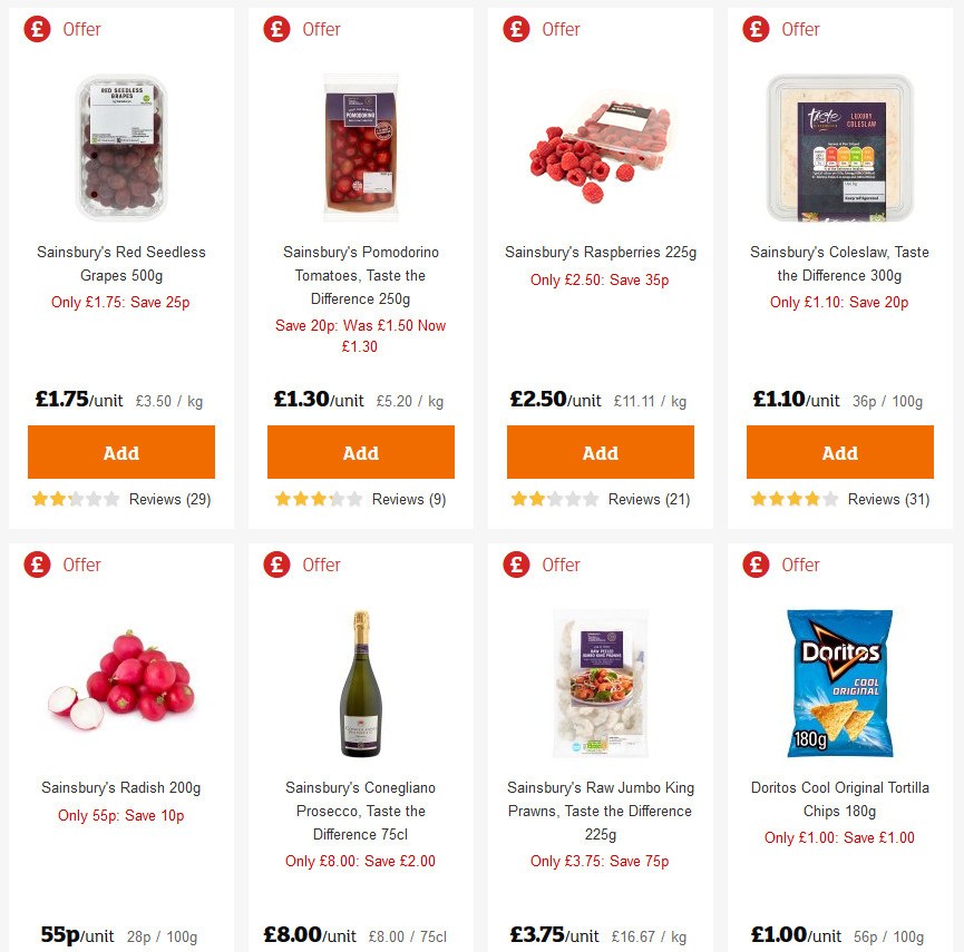 Sainsbury's Offers from 10 April