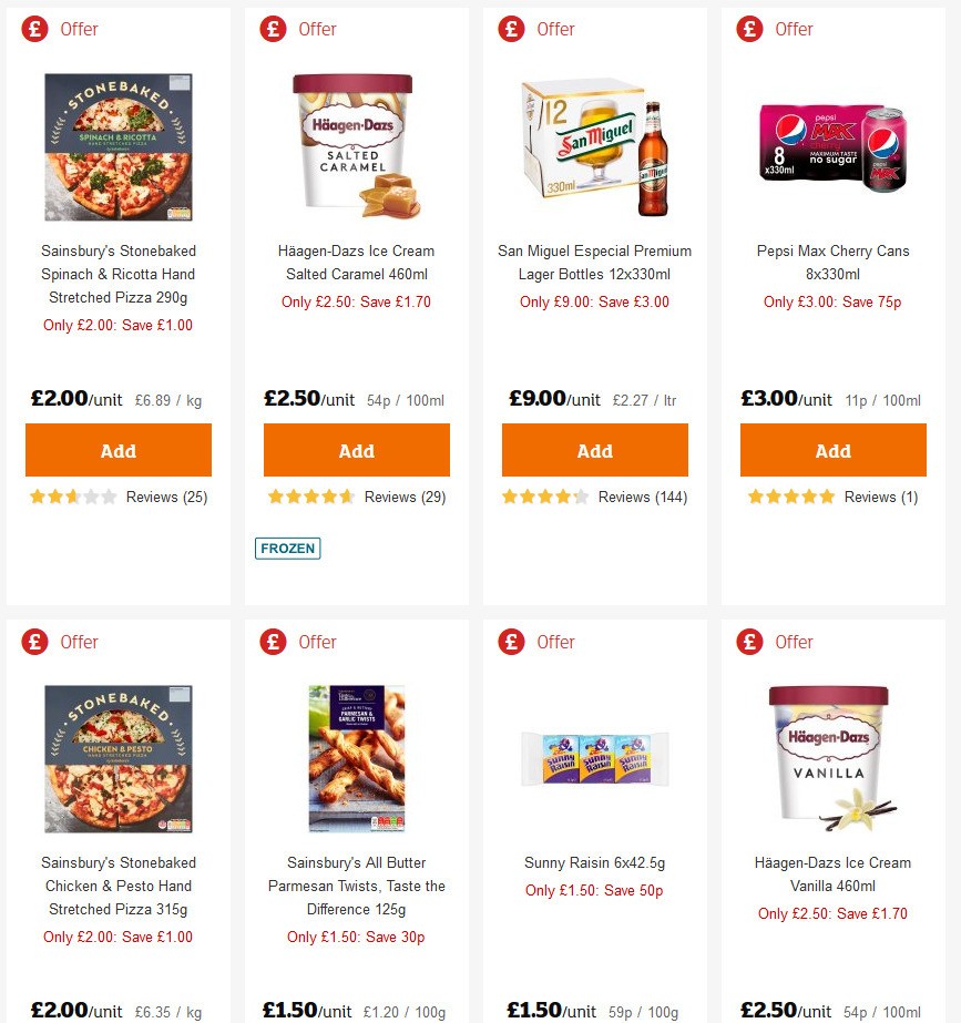 Sainsbury's Offers from 10 April