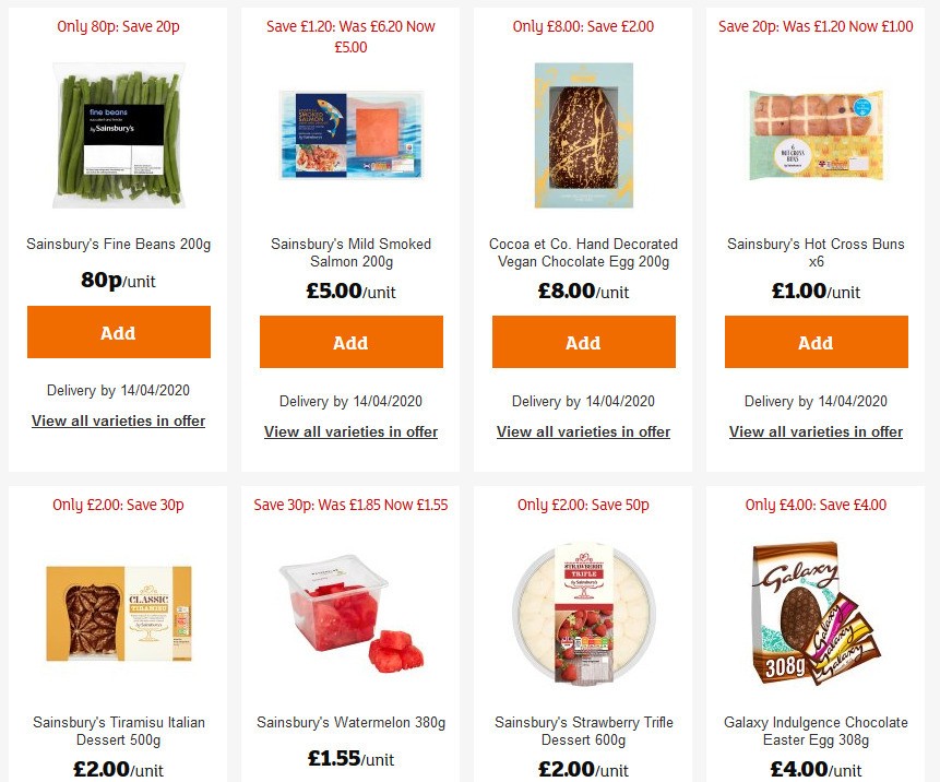 Sainsbury's Offers from 10 April