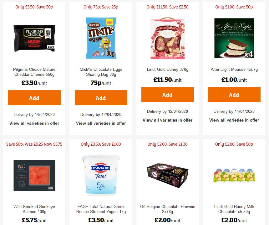 Sainsbury's Offers from 10 April