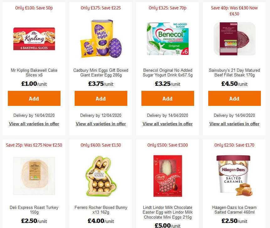 Sainsbury's Offers from 10 April