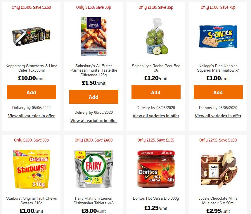 Sainsbury's Offers from 17 April
