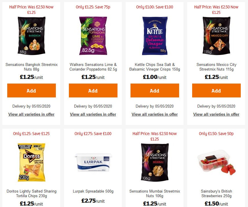 Sainsbury's Offers from 24 April