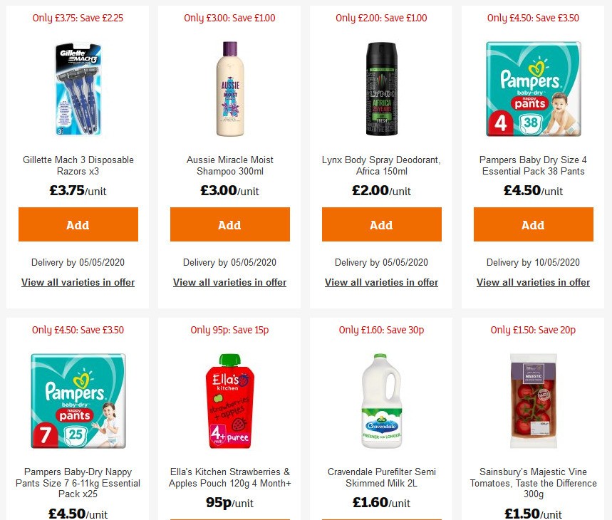 Sainsbury's Offers from 24 April