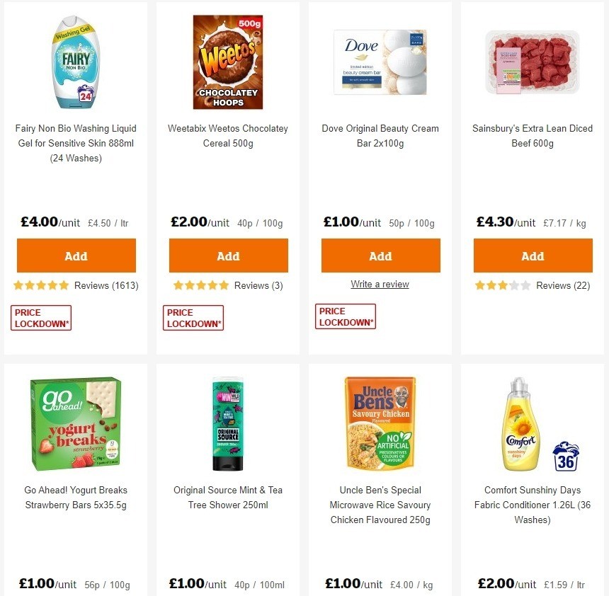Sainsbury's Offers from 1 May