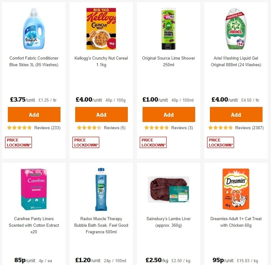 Sainsbury's Offers from 1 May