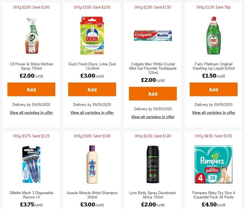 Sainsbury's Offers from 1 May