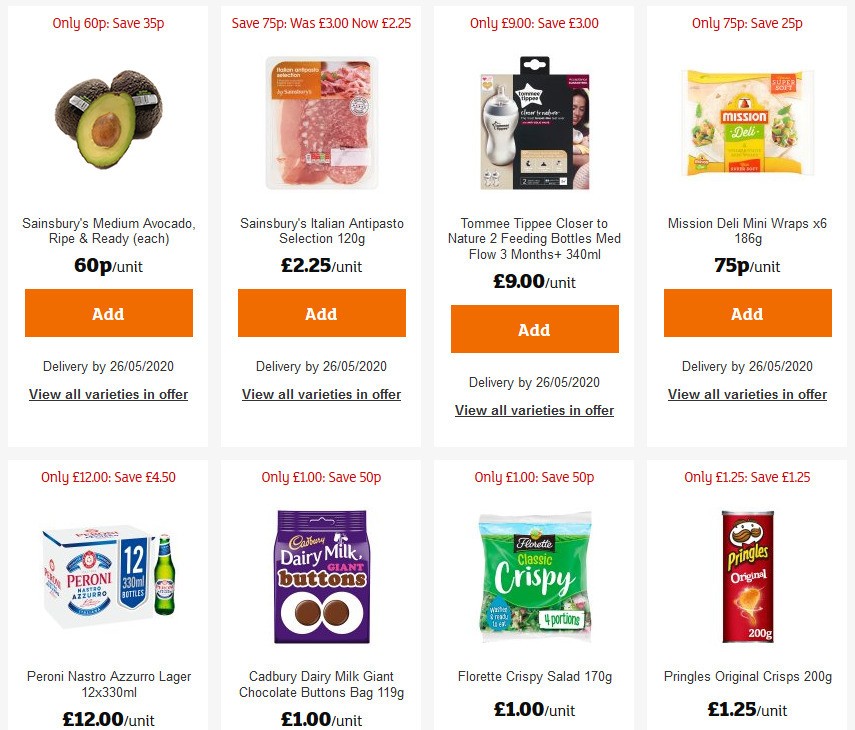 Sainsbury's Offers from 8 May