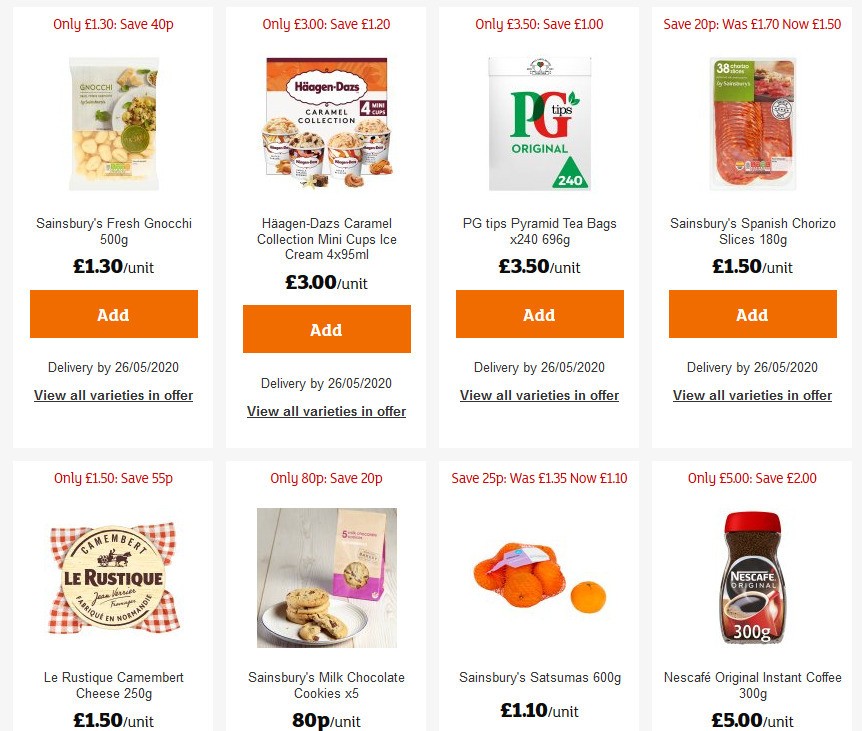 Sainsbury's Offers from 8 May