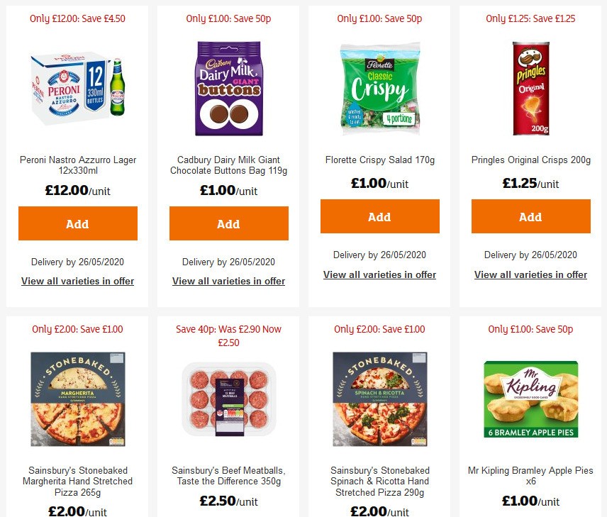 Sainsbury's Offers from 15 May