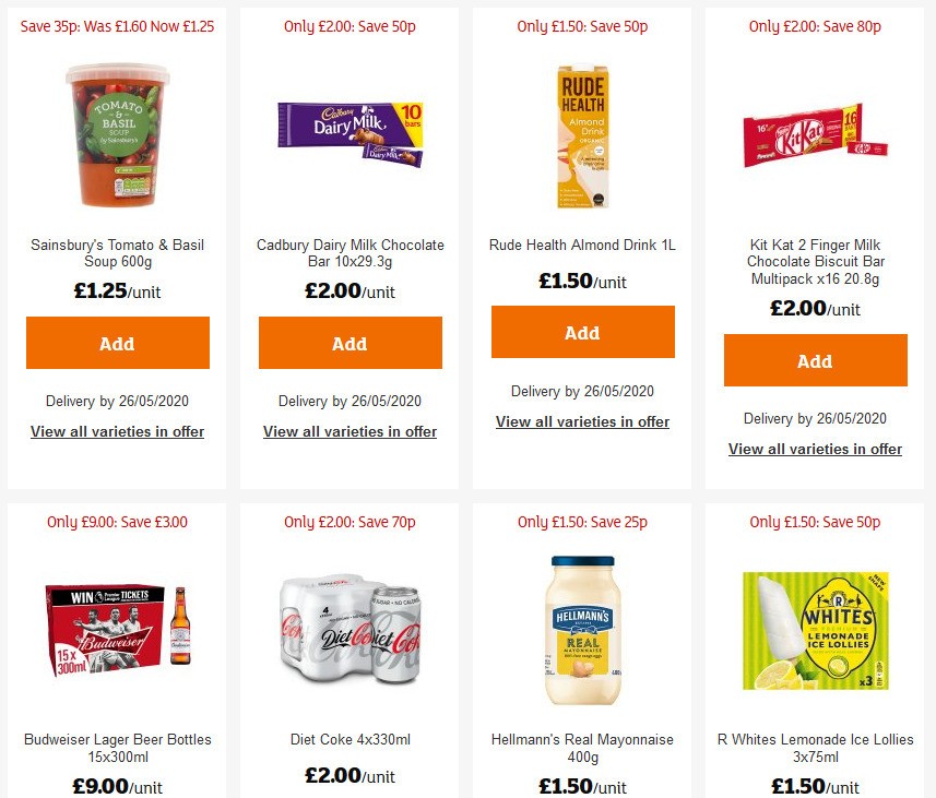 Sainsbury's Offers from 15 May