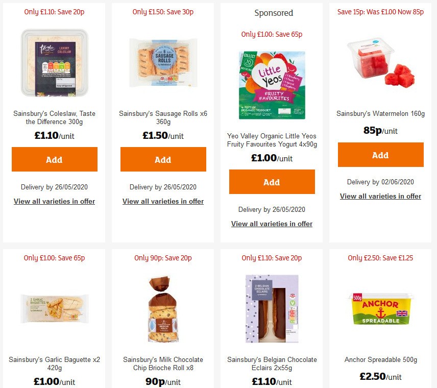 Sainsbury's Offers from 15 May