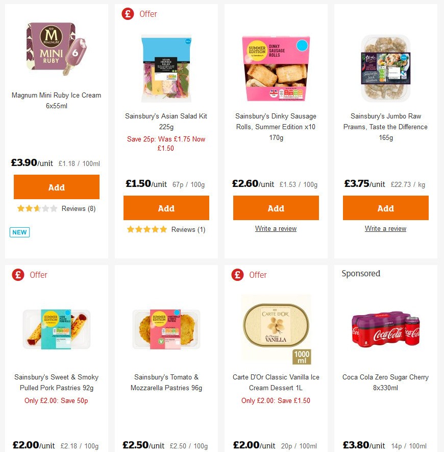 Sainsbury's Offers from 22 May