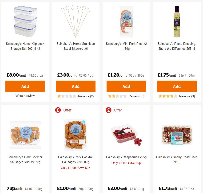 Sainsbury's Offers from 22 May
