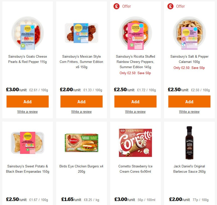 Sainsbury's Offers from 22 May