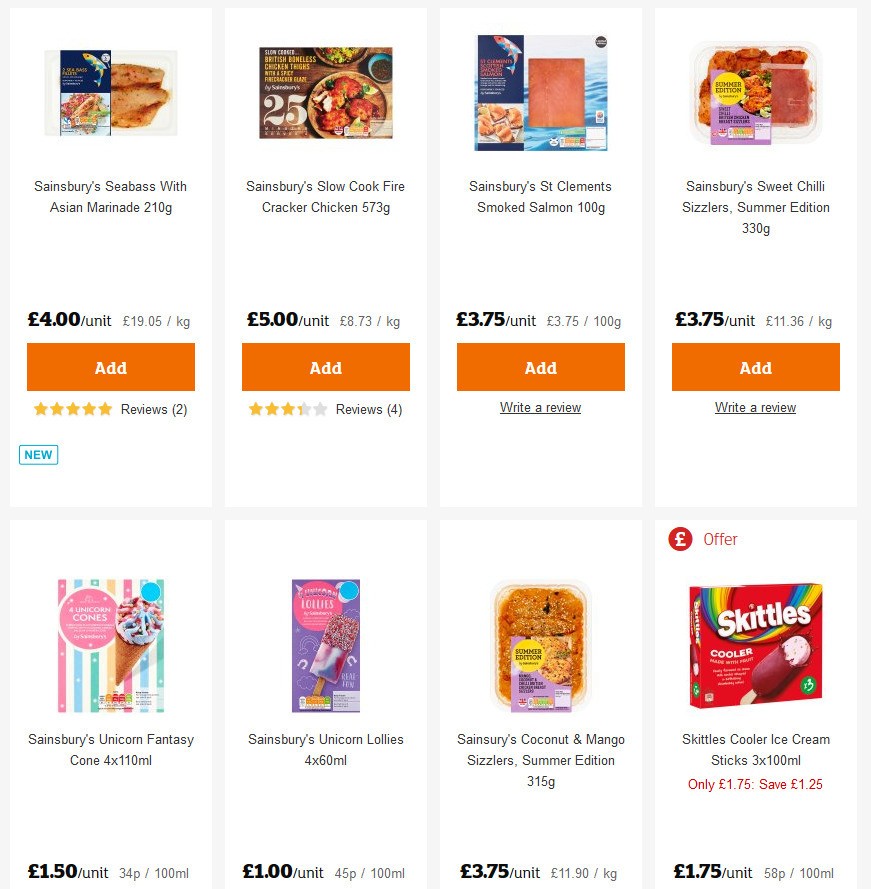 Sainsbury's Offers from 22 May