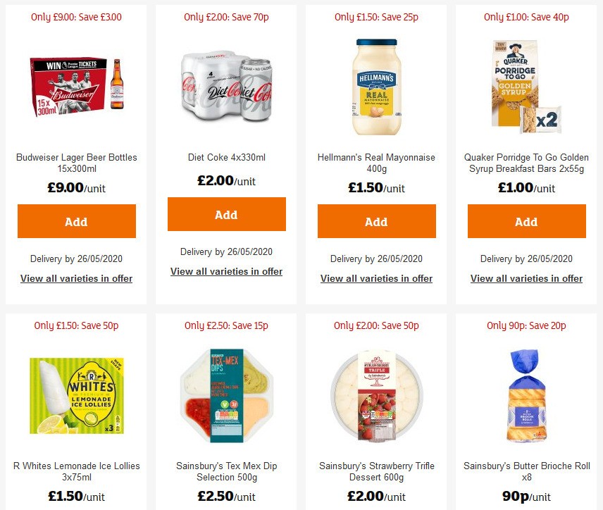 Sainsbury's Offers from 22 May