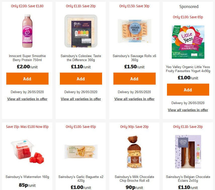 Sainsbury's Offers from 22 May