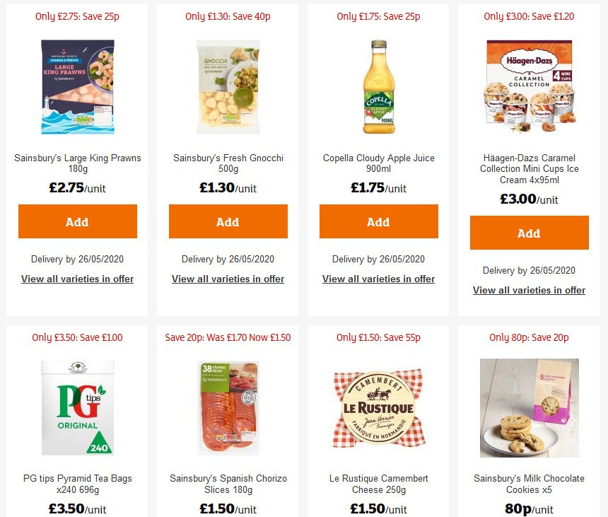 Sainsbury's Offers from 22 May