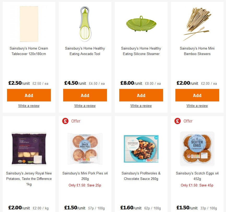 Sainsbury's Offers from 29 May