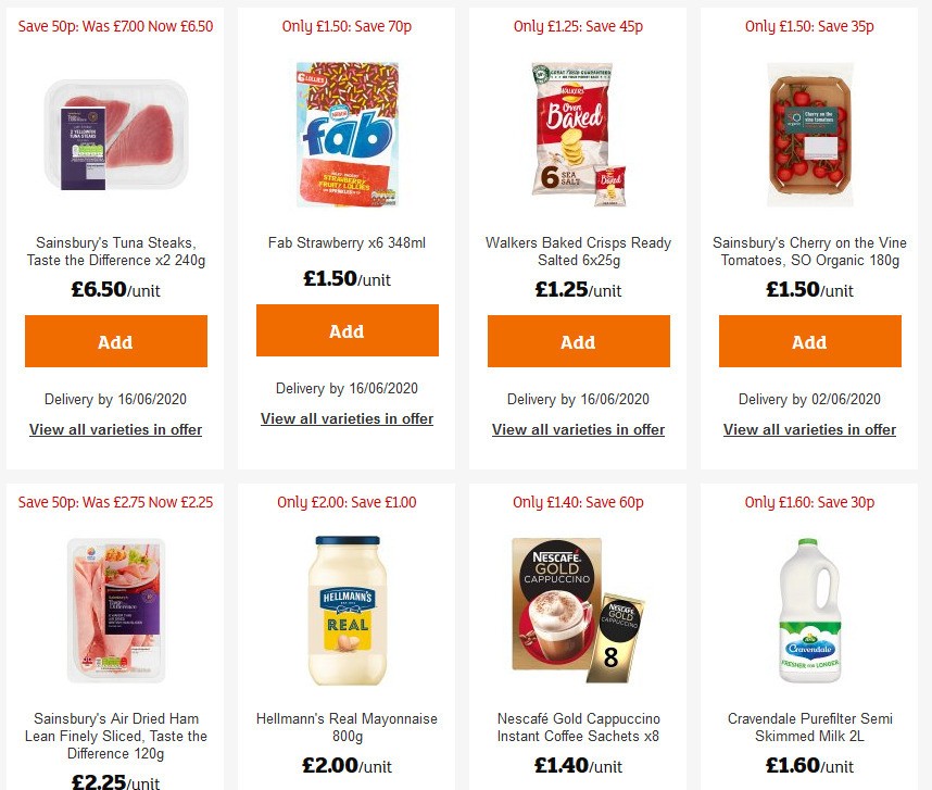 Sainsbury's Offers from 29 May