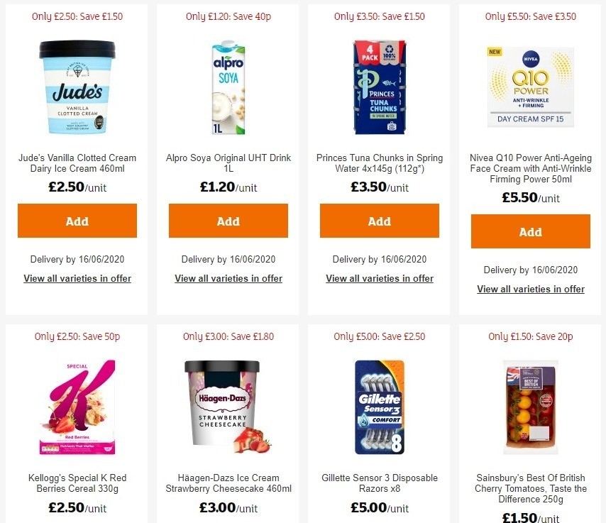 Sainsbury's Offers from 12 June