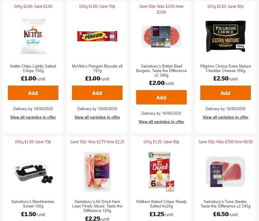 Sainsbury's Offers from 12 June