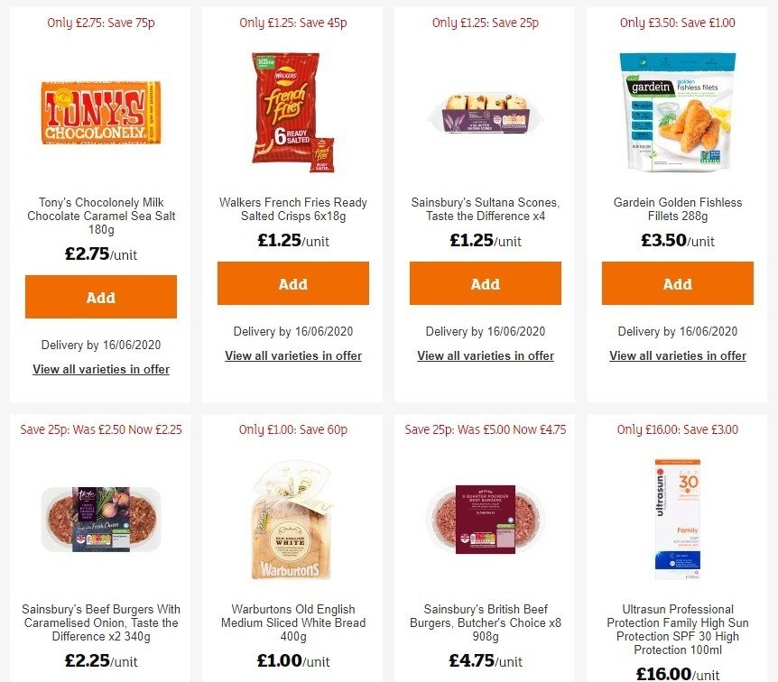 Sainsbury's Offers from 12 June