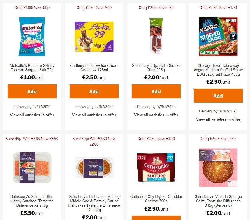 Sainsbury's Offers from 19 June