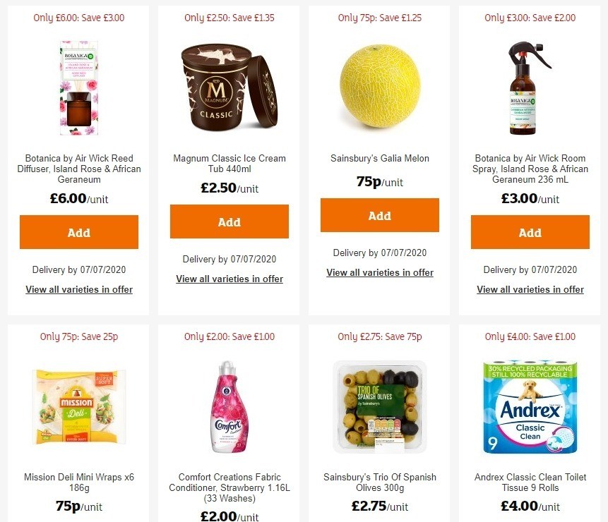 Sainsbury's Offers from 26 June