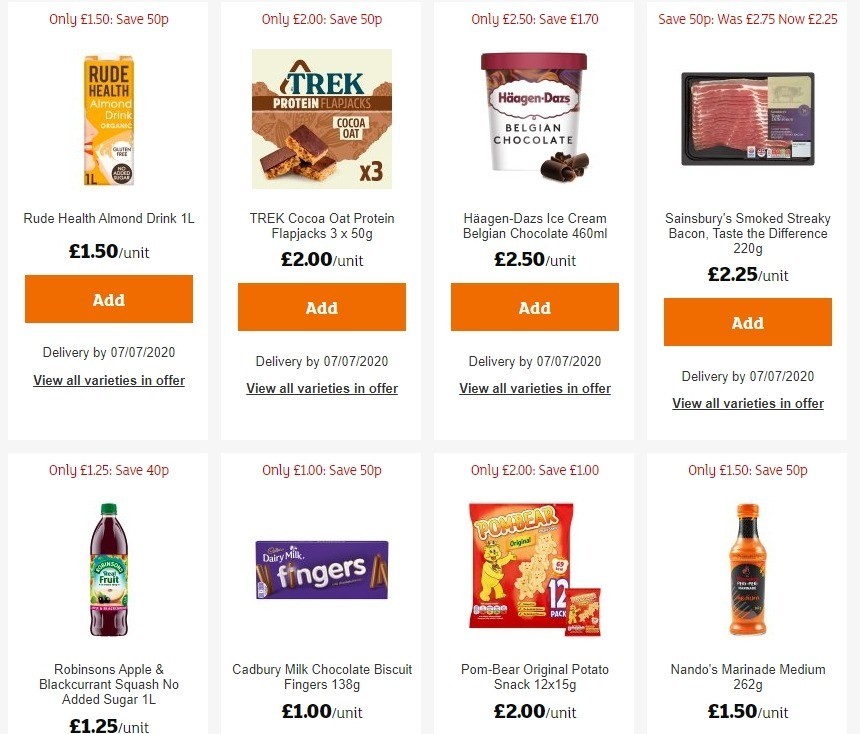 Sainsbury's Offers from 26 June