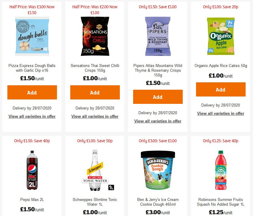 Sainsbury's Offers from 10 July