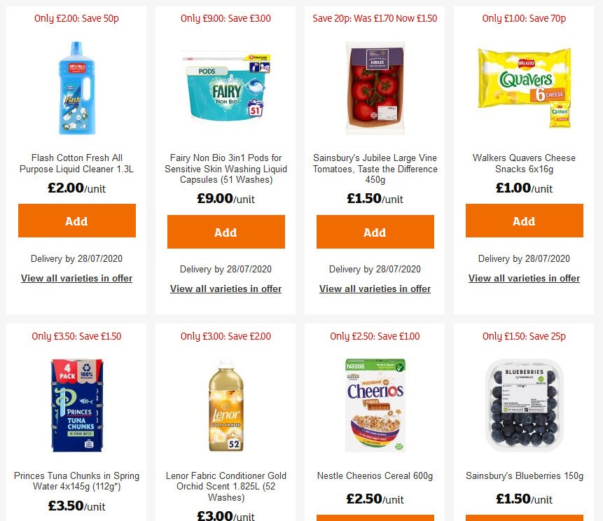 Sainsbury's Offers from 17 July