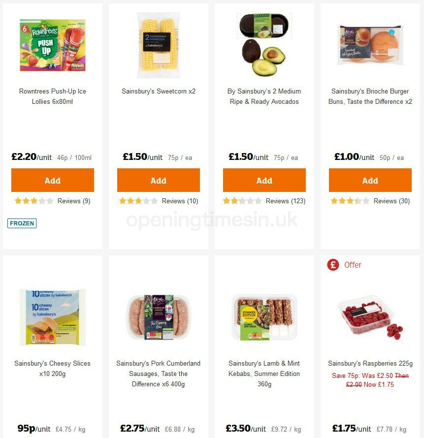 Sainsbury's Offers from 31 July
