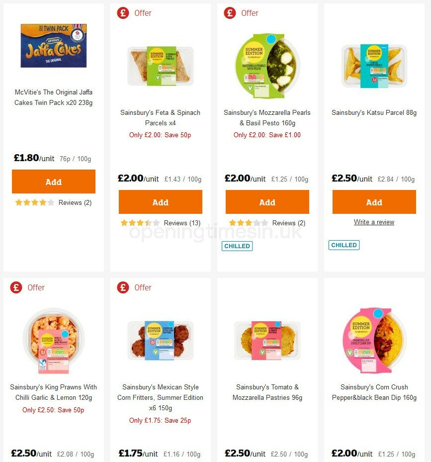 Sainsbury's Offers from 31 July