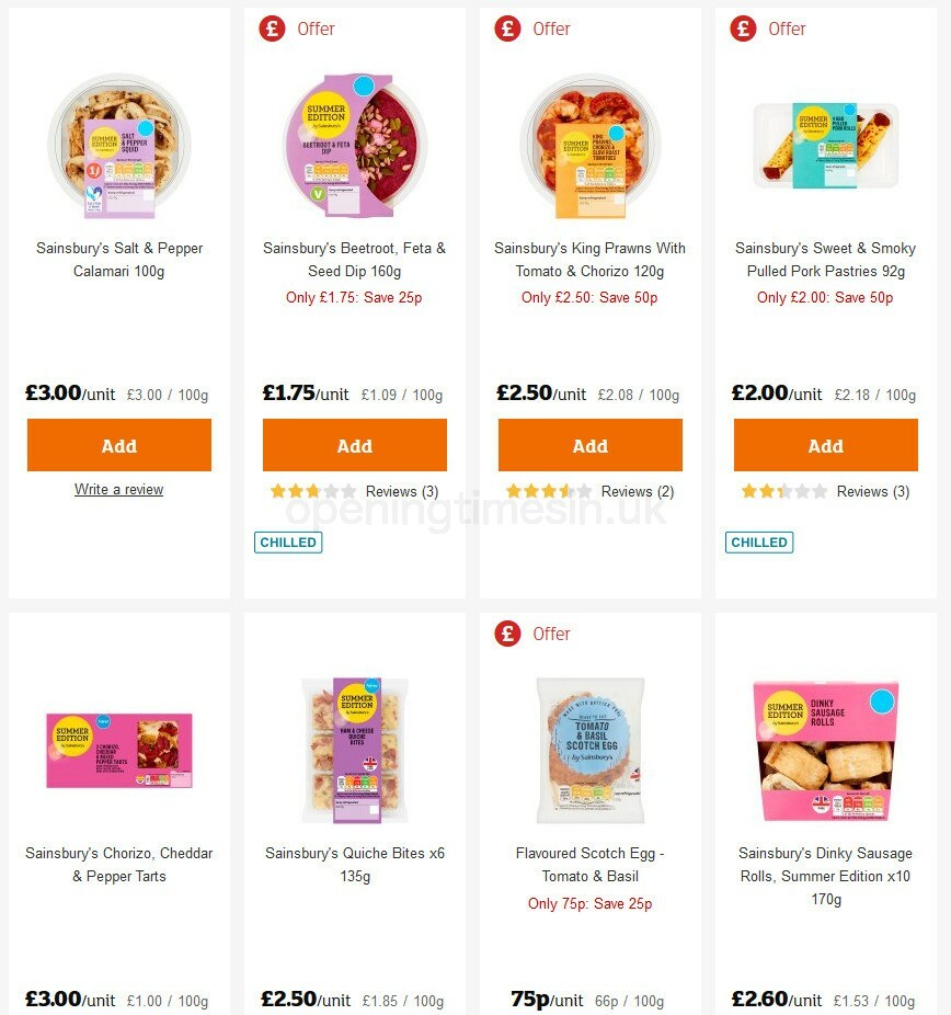 Sainsbury's Offers from 31 July