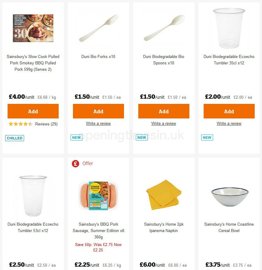 Sainsbury's Offers from 31 July
