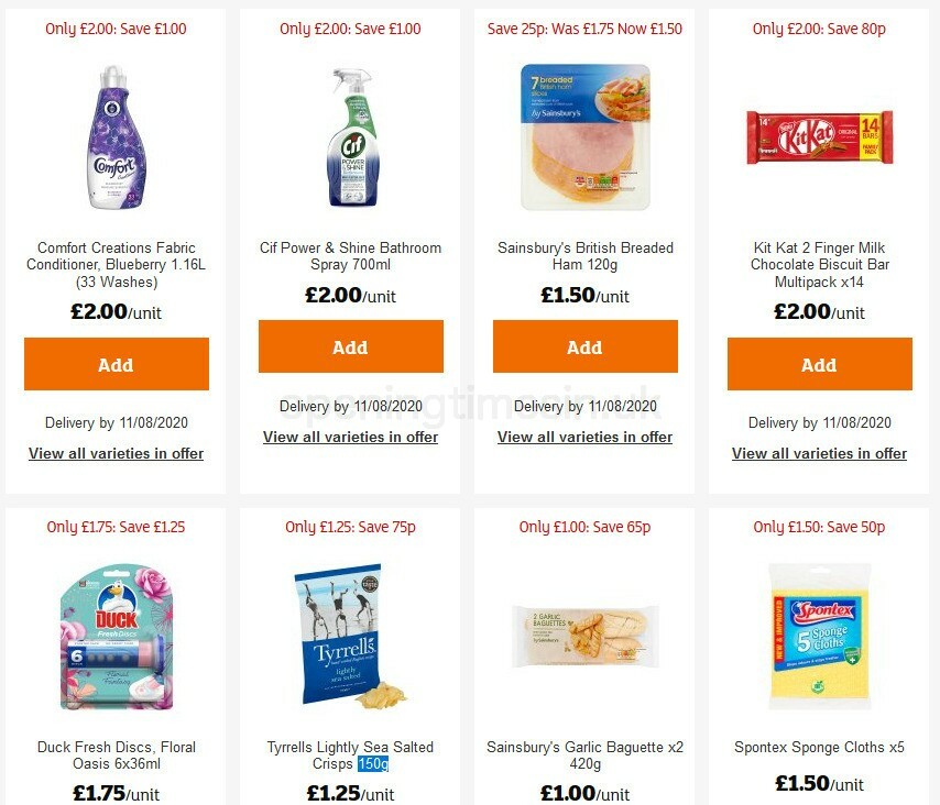 Sainsbury's Offers from 31 July