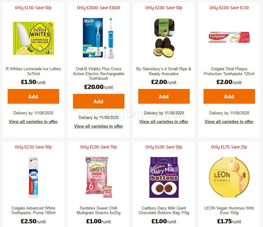 Sainsbury's Offers from 31 July