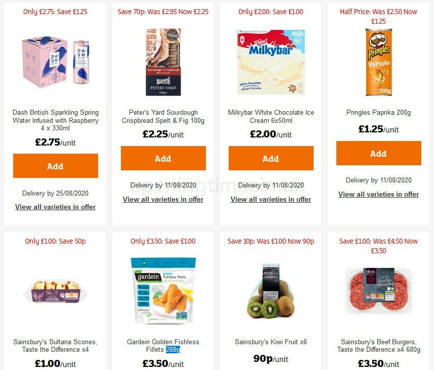 Sainsbury's Offers from 31 July