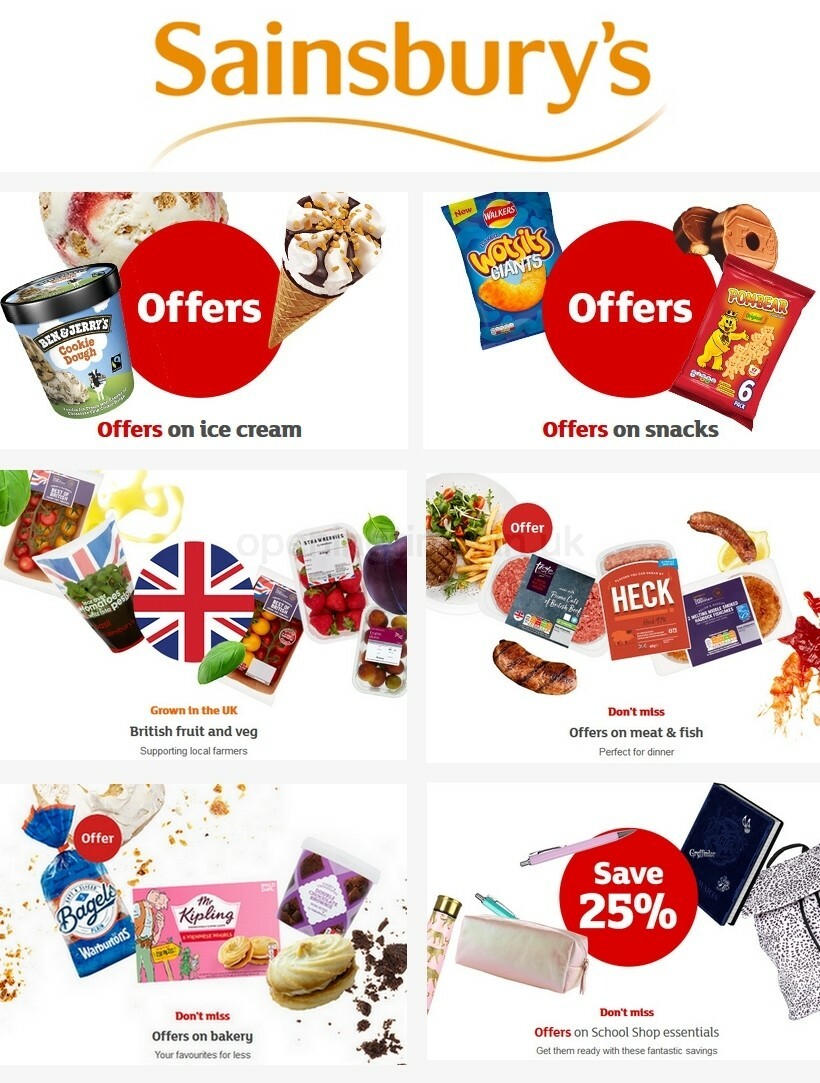 Sainsbury's Offers from 14 August