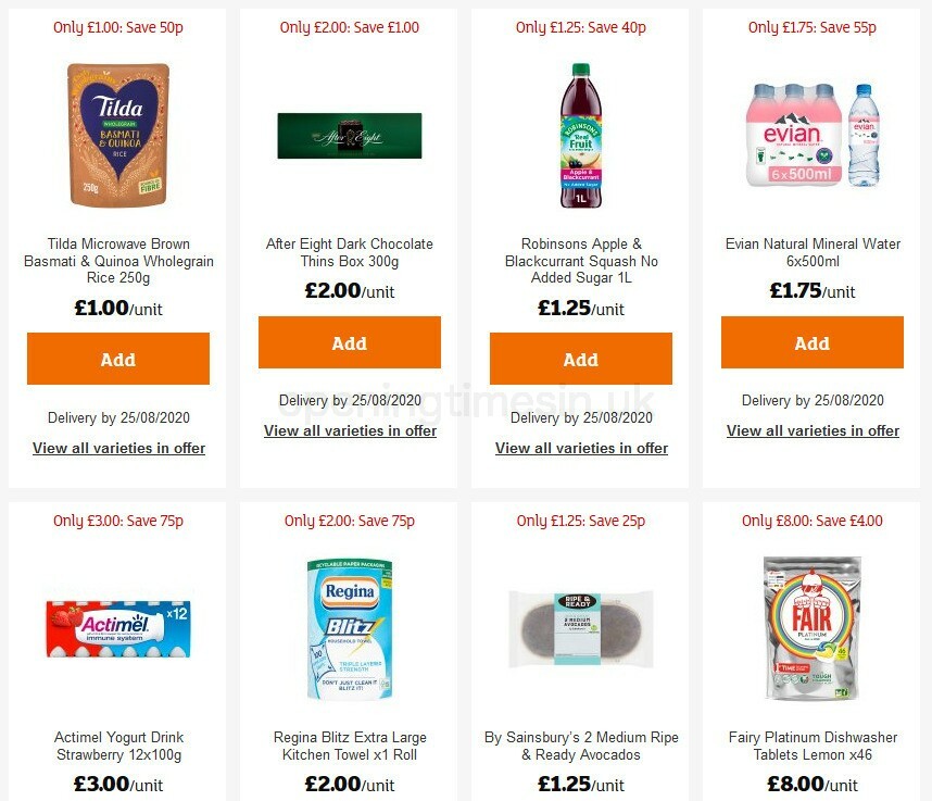 Sainsbury's Offers from 14 August