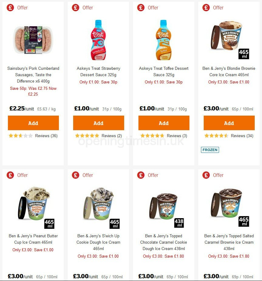 Sainsbury's Offers from 14 August