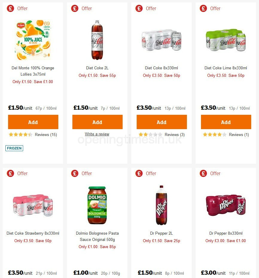 Sainsbury's Offers from 14 August