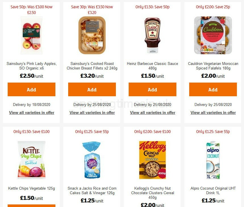 Sainsbury's Offers from 14 August